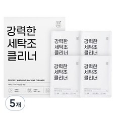 깔끔대장 강력한 세탁조 클리너 4p, 640g, 5개