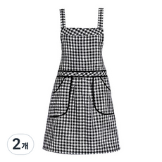파라다이소 체크 포켓 데일리 앞치마