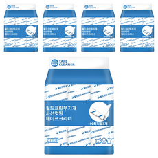 월드크린 무지개 사선컷팅 테이프 크리너 90회 리필 3p, 5세트 5개