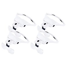 眼鏡放大鏡頭型 白色, 單品, 4個
