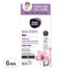 바디네이처 아몬드오일 왁스스트립 얼굴용, 6세트