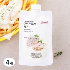 끌레베르 간편하게 짜먹는 고르곤졸라 치즈, 200g, 4개