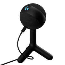 logitech G 羅技G YETI ORB USB麥克風, 心型指向電容式, LIGHTSYNC 1680萬色RGB, BLUE VO!CE濾波器, 黑色