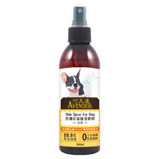 AVENDER 阿凡達 皮膚抑菌護理噴劑 犬用 200ml, 添加諸仕威ROSIW®獨家抑菌配方 99.9%長效抑菌 0%不含酒精, 1瓶