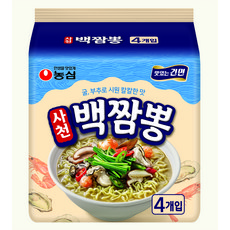 농심 사천백짬뽕, 94g, 4개