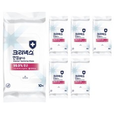 Kleenex 舒潔 安心濕紙巾隨身包, 單色, 10張, 6包