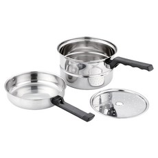 퀸센스 BOO 스텐 다용도 라면냄비 + 찜판, 16cm