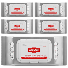 랩신 냄세제거 다목적 알코올 티슈 캡형, 45g, 50개입, 5개