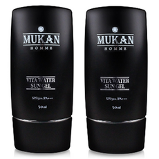 MUKAN 水感防曬乳 SPF50+ PA+++, 50ml, 2瓶