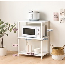 가구레시피 조립식 스마트 진열장, 오크화이트, 3단 - 이미지 6