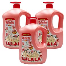 嚕啦啦 沐浴乳 玫瑰香氛, 99%抗菌, 1.85kg, 3瓶