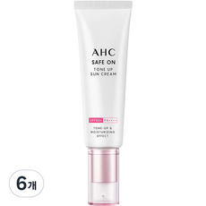 AHC 세이프온 톤 업 선크림 SPF50+ PA++++, 50ml, 6개