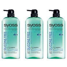헨켈 사이오스 실리콘프리 모이스쳐 케어 샴푸 무실리콘샴푸, 750ml, 3개