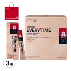정관장 홍삼정 에브리타임 소프트 + 쇼핑백 세트, 300ml, 3개