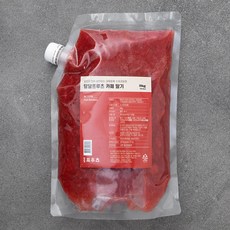 얼리지 않아 살아있는 과육듬뿍 수제과일청 달달프루츠 카페 딸기, 2kg, 1개