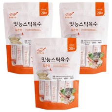 천연한스푼 석하 깊은맛 맛능 스틱 육수 20p, 140g, 3개 3개, 140g