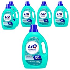 리큐 진한겔 딥클린 트리플 파워 드럼용 액상세제 본품, 3.5L, 6개