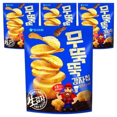 오리온 무뚝뚝감자칩 통후추 소금맛, 60g, 4개