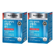 뉴트리디데이 rTG 알티지 오메가3 골드, 30정, 2개