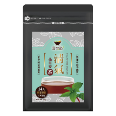 漢茶道 漢方草本茶包 四號 清氣仙草麥茶, 天然草本補給, 無農藥栽培, 14入三角茶包, 4g, 14入, 1袋
