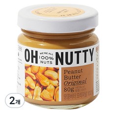 오넛티 땅콩버터 오리지널 100%, 80g, 2개