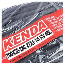 KENDA 建大輪胎 自行車用內胎 700X20/28C 27X1-1/4 FV 48L, 2個