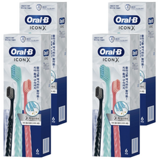오랄비 아이콘 X 칫솔, 6개입, 4개