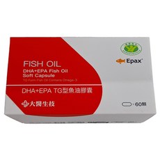 大醫生技 DHA + EPA TG型魚油膠囊, 60顆, 1.15g, 1盒