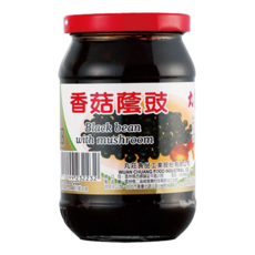 丸莊醬油 香菇蔭豉, 天然純黑豆加上香菇製成, 風味優雅甘醇, 380g, 1罐