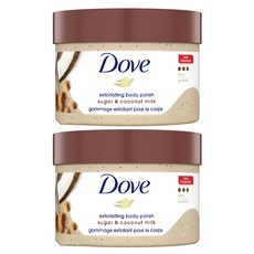 Dove 多芬 去角質身體磨砂膏 糖霜&椰漿 298g, 2罐