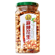 達人傳家 麻辣花生, 台灣嚴選, 270g, 1罐