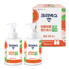 크리넥스 버블버블 키친용 핸드워시 레드루바브향, 500ml, 2개