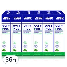 2080 주니어 자일리 플러스 자일리톨 치약, 80g, 36개