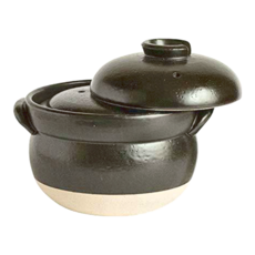 佐治陶器 萬古燒精緻3合炊飯鍋 日本製 1900ML, 19.5cm, 1個