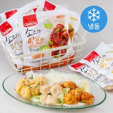 굽네 소스가 맛있는 닭가슴살 한입 볼 120g 토마토칠리 x 3팩 + 까르보나라 x 2팩 + 치즈할리피뇨 x 2팩 세트 840g (냉동),