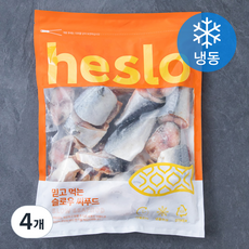 해슬로 고등어 토막 염 조림용 50~70g (냉동), 1kg, 4개