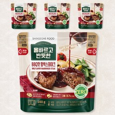 올바르고 반듯한 BBQ맛 함박스테이크, 160g, 4개