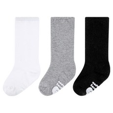 JumpingChickpea 幼兒款純色及膝襪 3件組