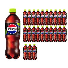 PEPSI 百事可樂 樂天七星飲料 零糖 萊姆香, 500ml, 24個