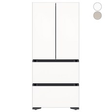 [색상선택형] 삼성전자 비스포크 프리스탠딩 김치플러스 4도어 냉장고 490L 방문설치, RQ48A94W1AP