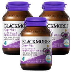 BLACKMORES 澳佳寶 孩童rTG Omega-3膠囊, 90顆, 3罐