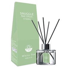 Snuggle 熊寶貝 香氛室內擴香, 蘊含天然植萃精油, 白茶, 療癒白茶(綠), 100ml, 1瓶