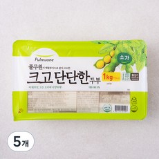 풀무원 크고 단단한 두부, 1kg, 5개