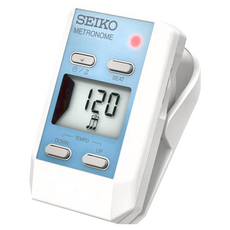 Seiko 精工 DM51LE 夾式數位節拍器, 節拍器, 體積小, 易於音量控制, 藍色, 1個