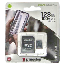 Kingston 金士頓 Micro SDXC 記憶卡 128GB 100MB/s A1等級, 1個