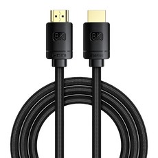 베이스어스 HDMI 2.1v UHD 8K 초고해상도 케이블, 1개, 2m