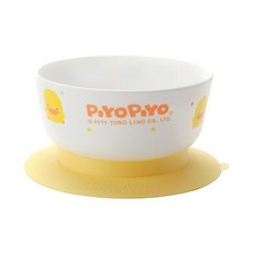 PiYOPiYO 黃色小鴨 幼兒學習碗, 微波爐專用餐具, 重量輕,不易摔破, 適合孩童使用, 黃色, 1個