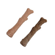 Petstages 森林史迪克 2件組, 原木味/漢麻風味, 啃咬玩具, 小型犬適用, M, 原木 + 漢麻, 2個