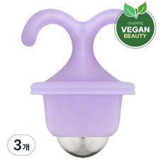 아이듀케어 롤링 위드잇 쿨링 마사지 페이스 롤러, 3개, 퍼플