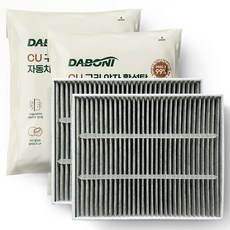 다보니 CU 구리 야자 활성탄 자동차 에어컨 히터 필터, DHC118, 2개 2개, DHC118